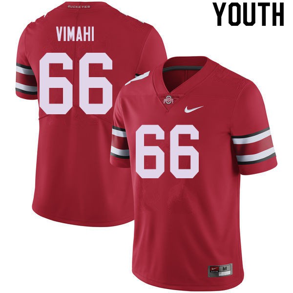 Ohio State Buckeyes #66 Enokk Vimahi Youth Official Jersey Red